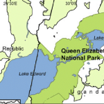 The Map of Queen Elizabeth National Park